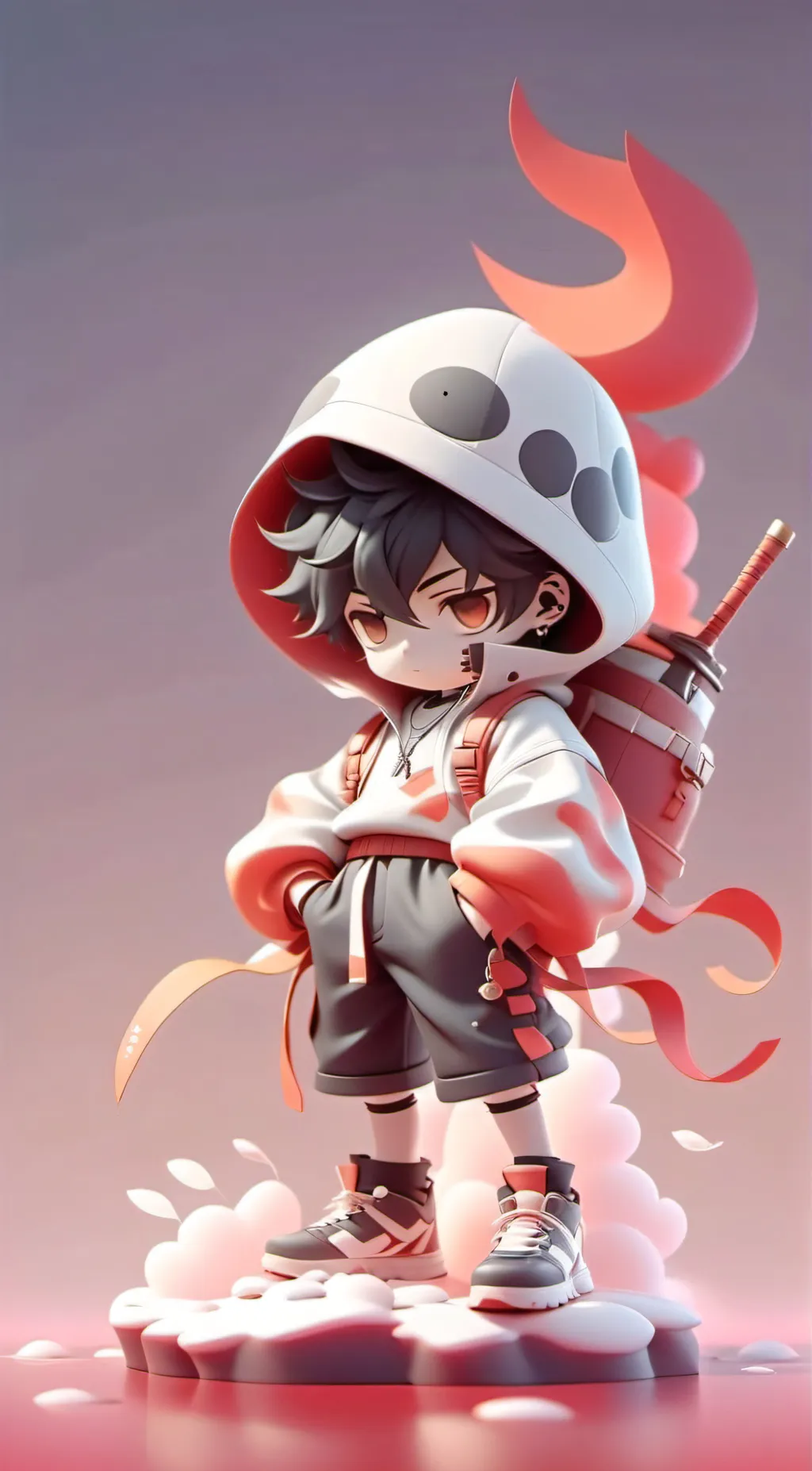 ai character: Deku background