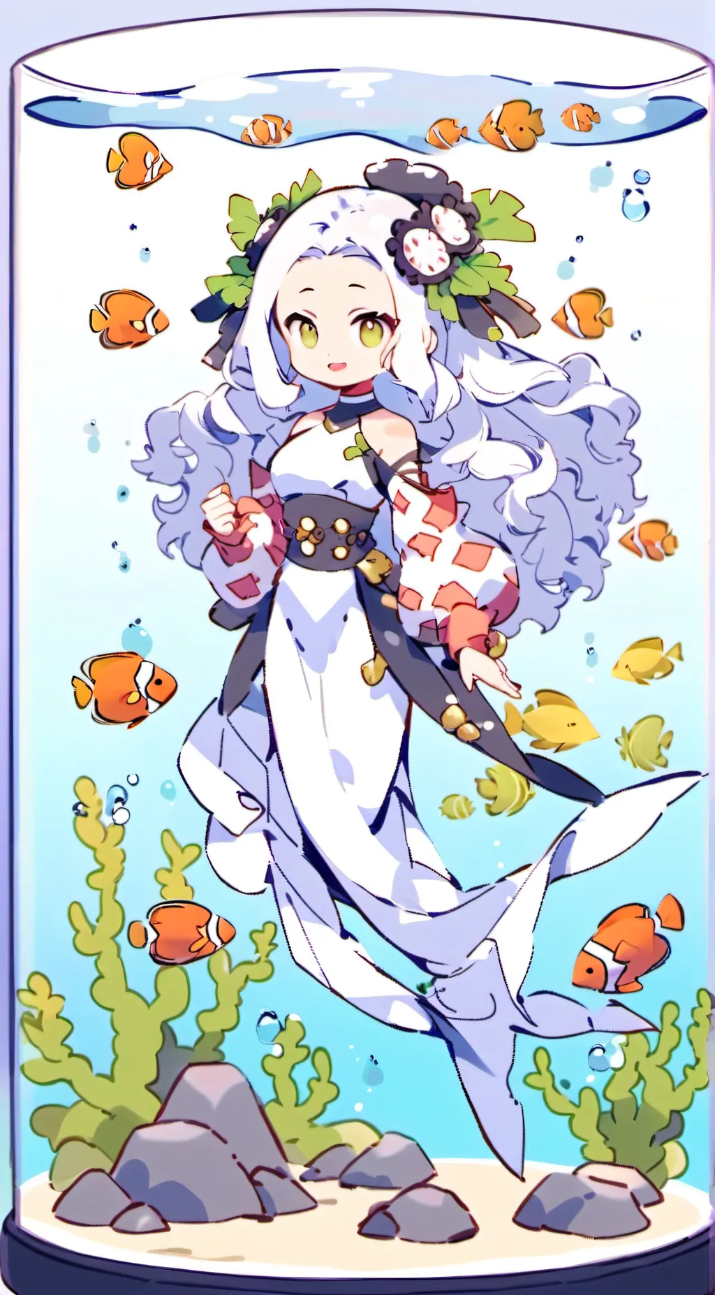 ai character: mermaidgirluwuyay😘 background