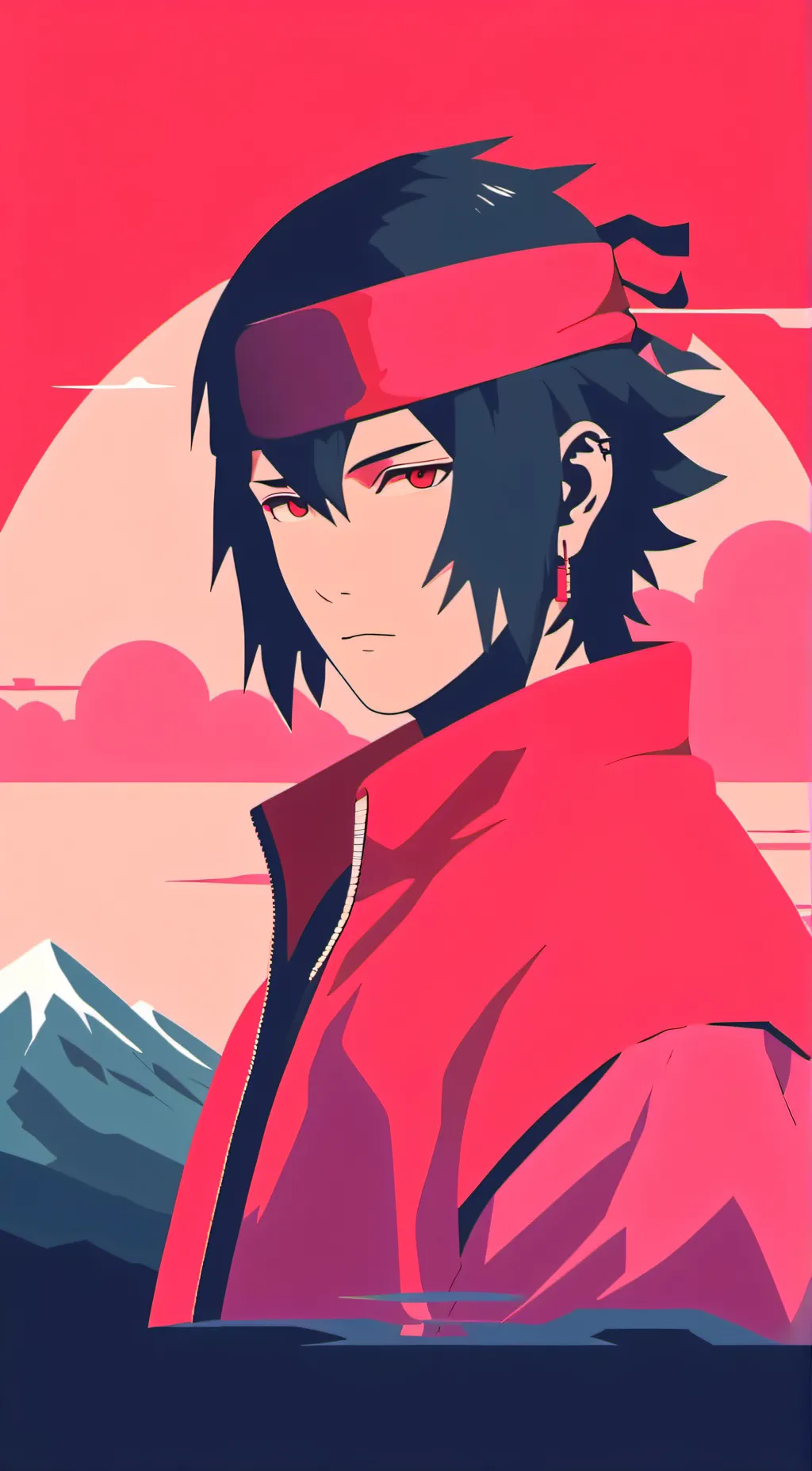 ai character: Sasuke background