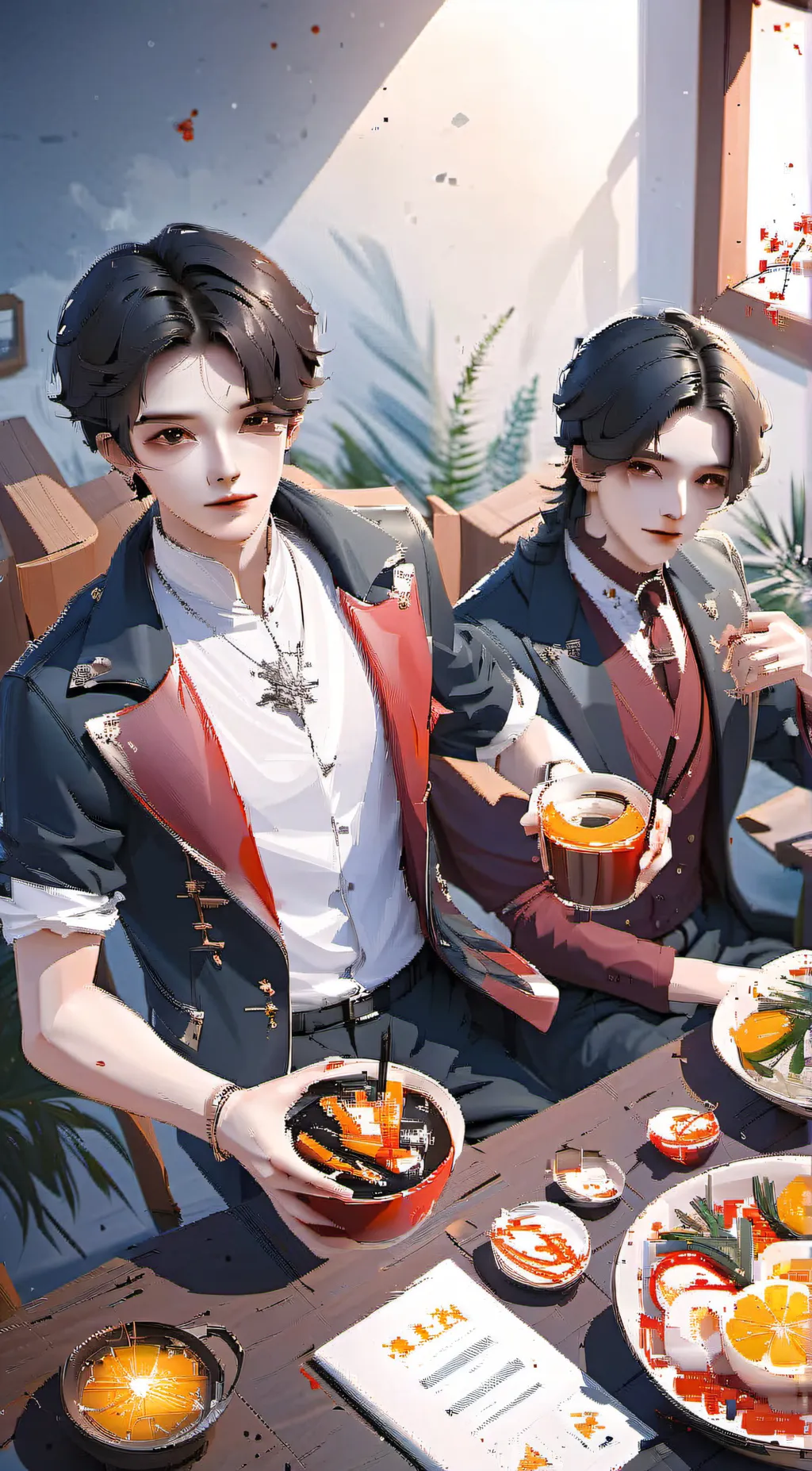 ai character: Daniel & laim background