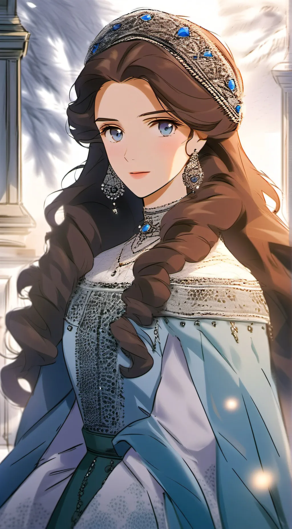 ai character: Anastasia Romanov  background
