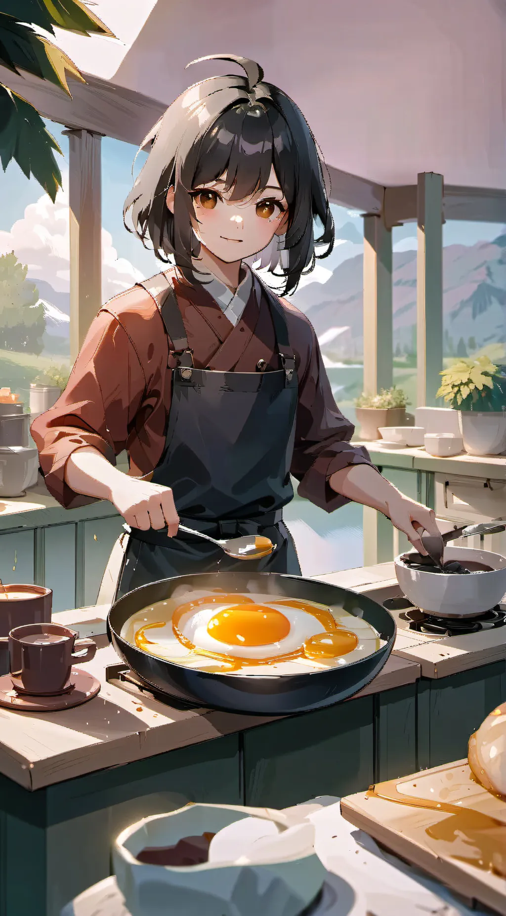 ai character: Lana  background