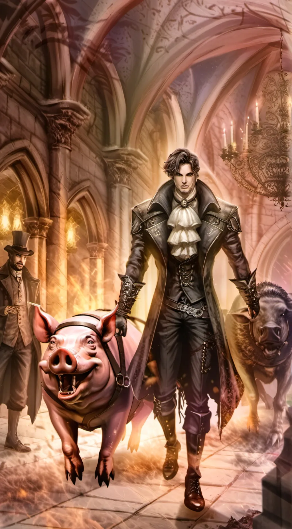 ai character: pig world background