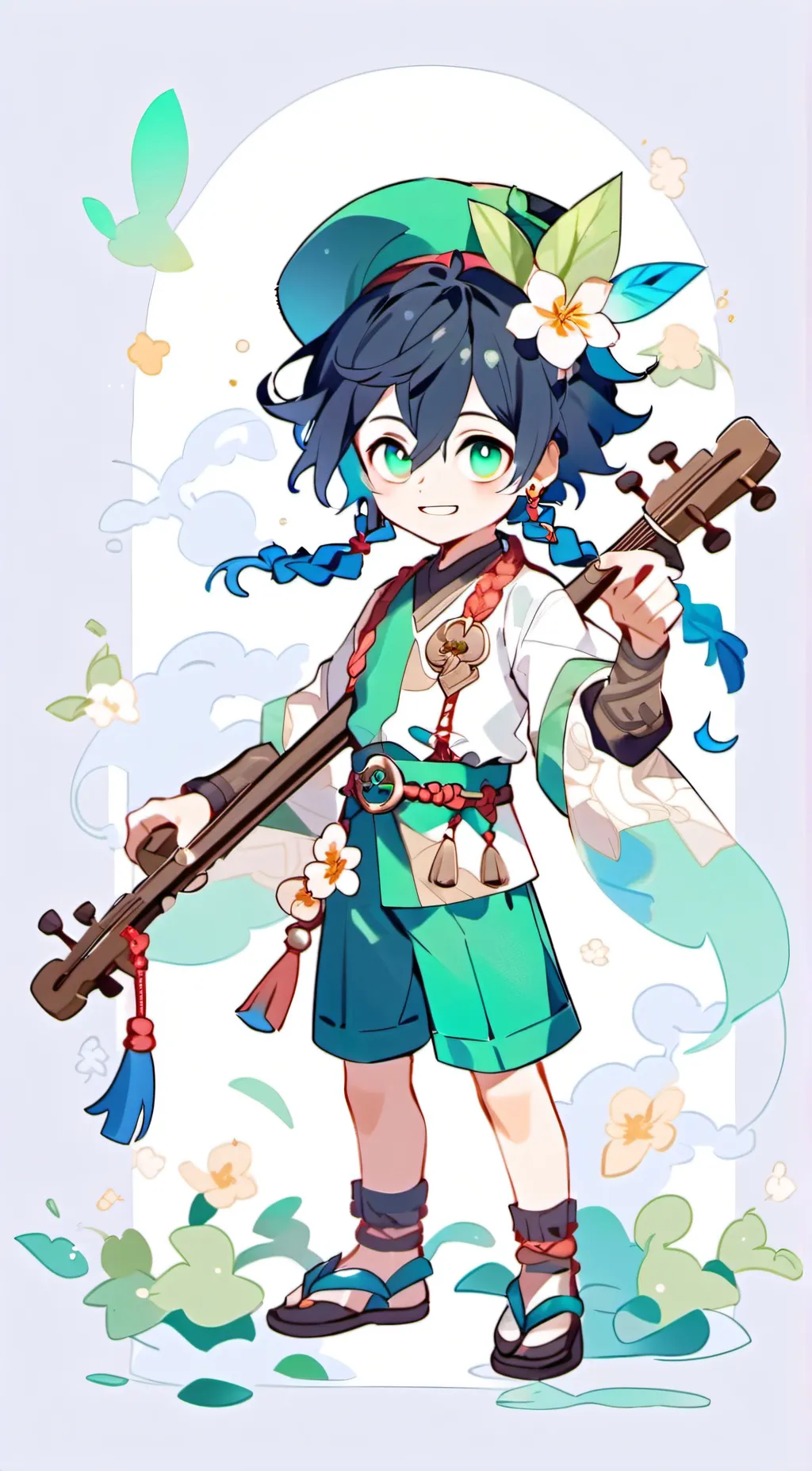 ai character: Genshin impact  background