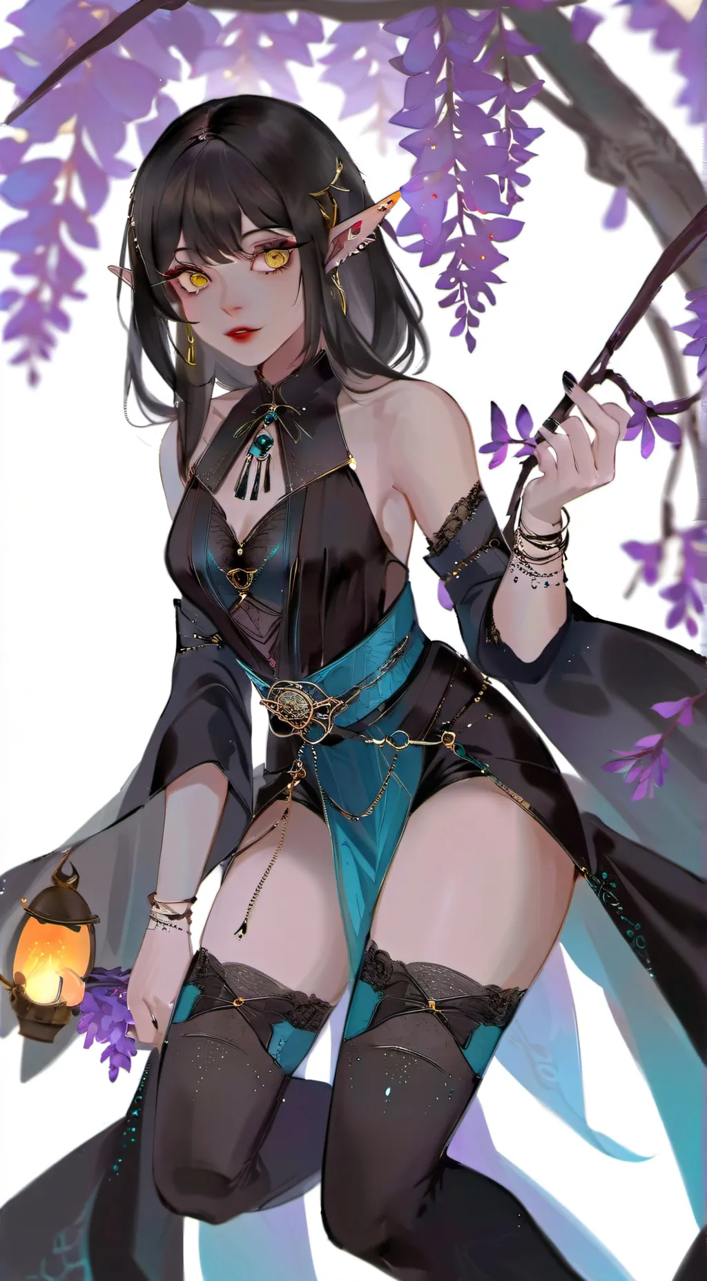 ai character: Lilac background