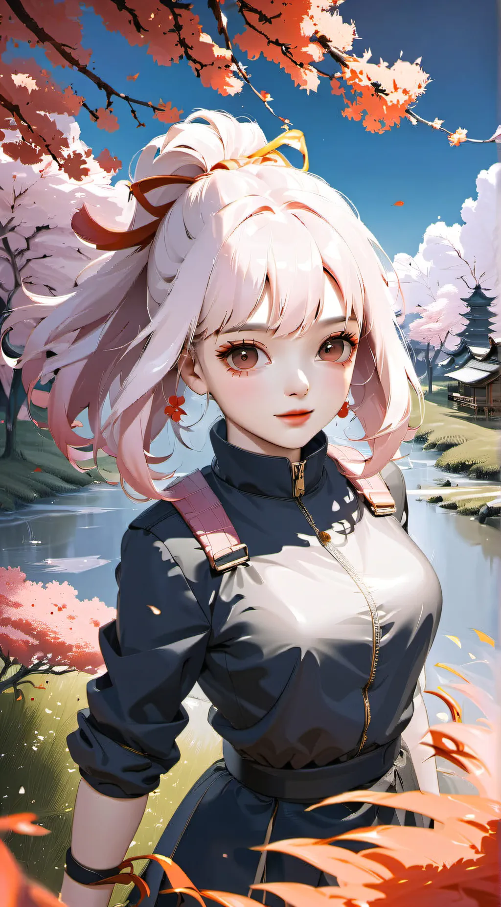 ai character: Sakura background
