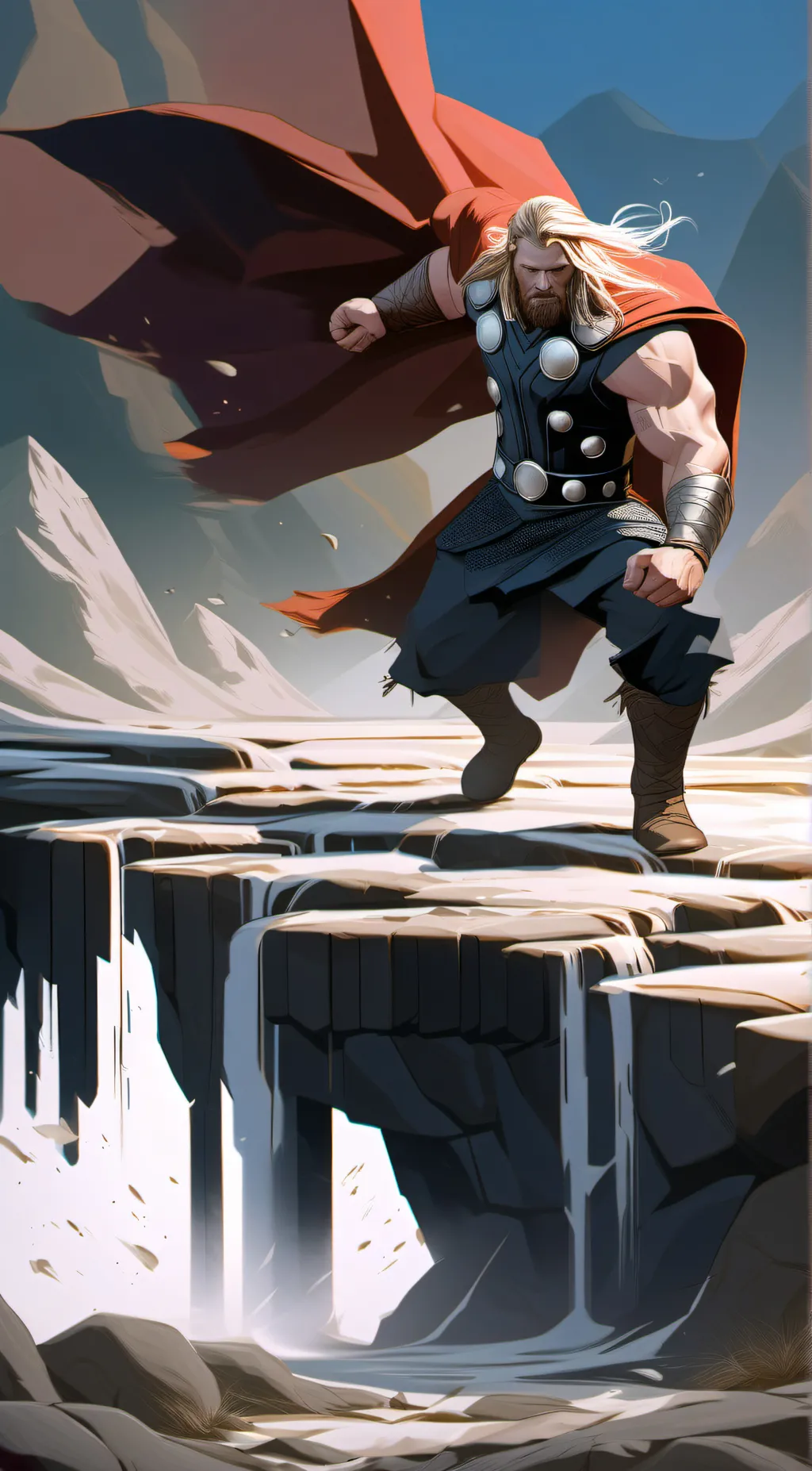 ai character: Thor  background