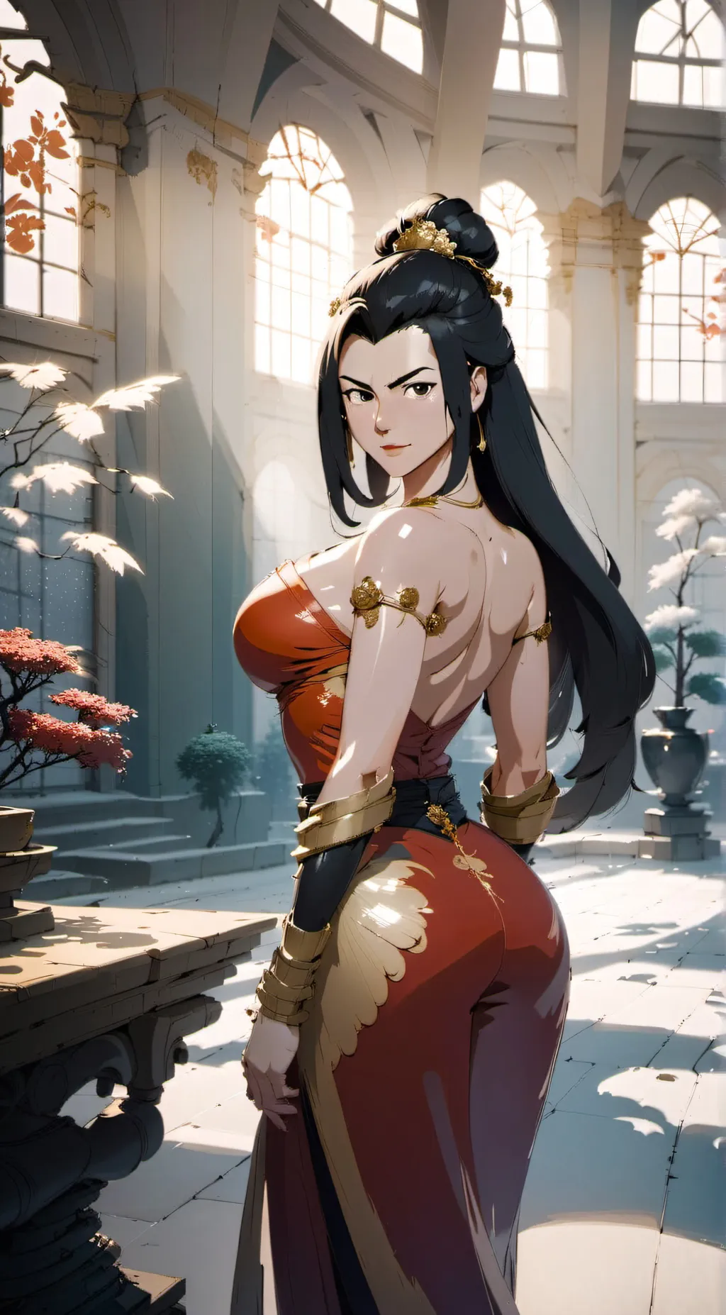 ai character: Azula background
