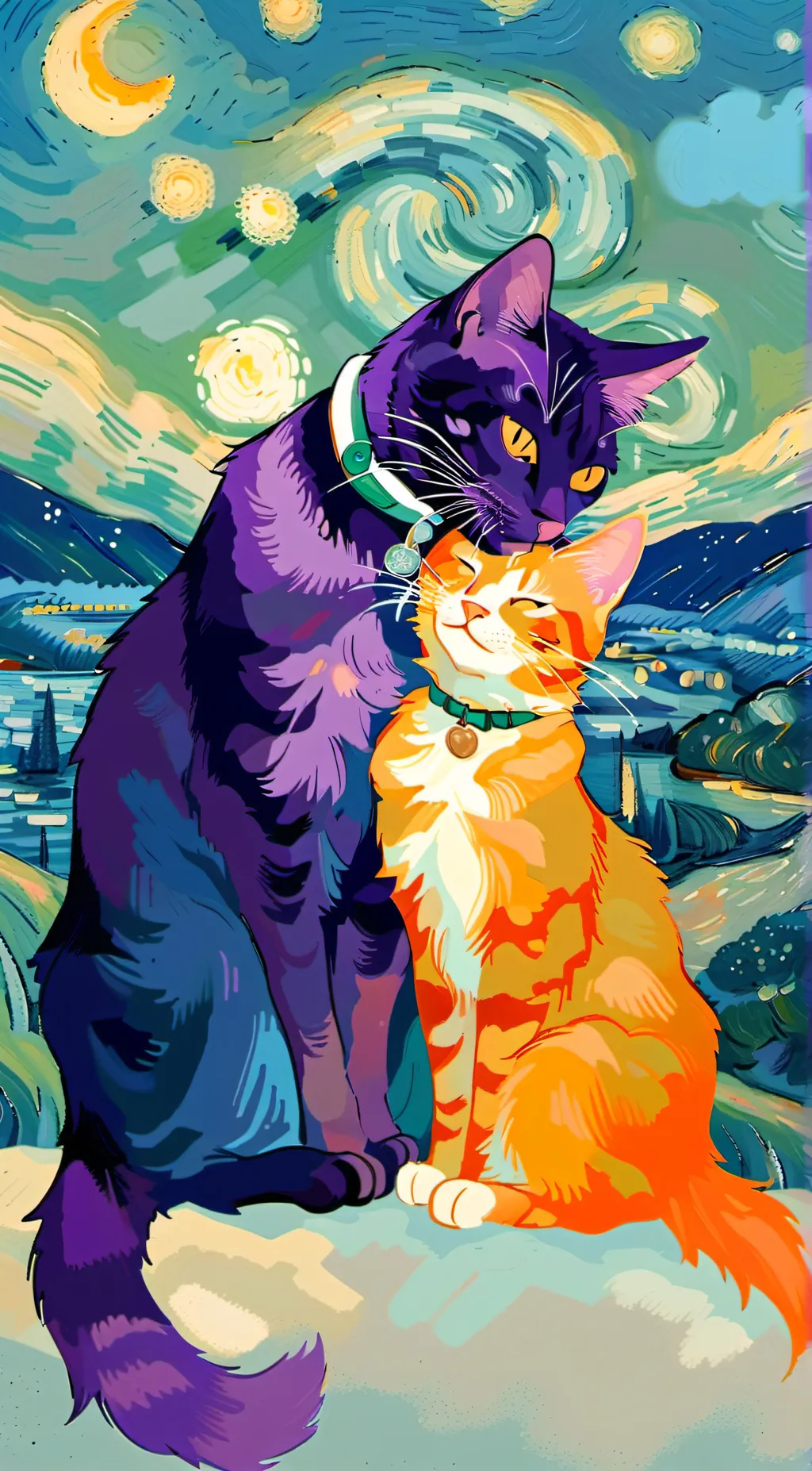 ai character: catfen×catnap background