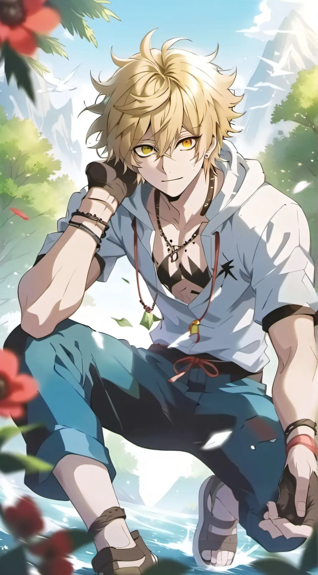 ai character: Bakugou Kakashi  background
