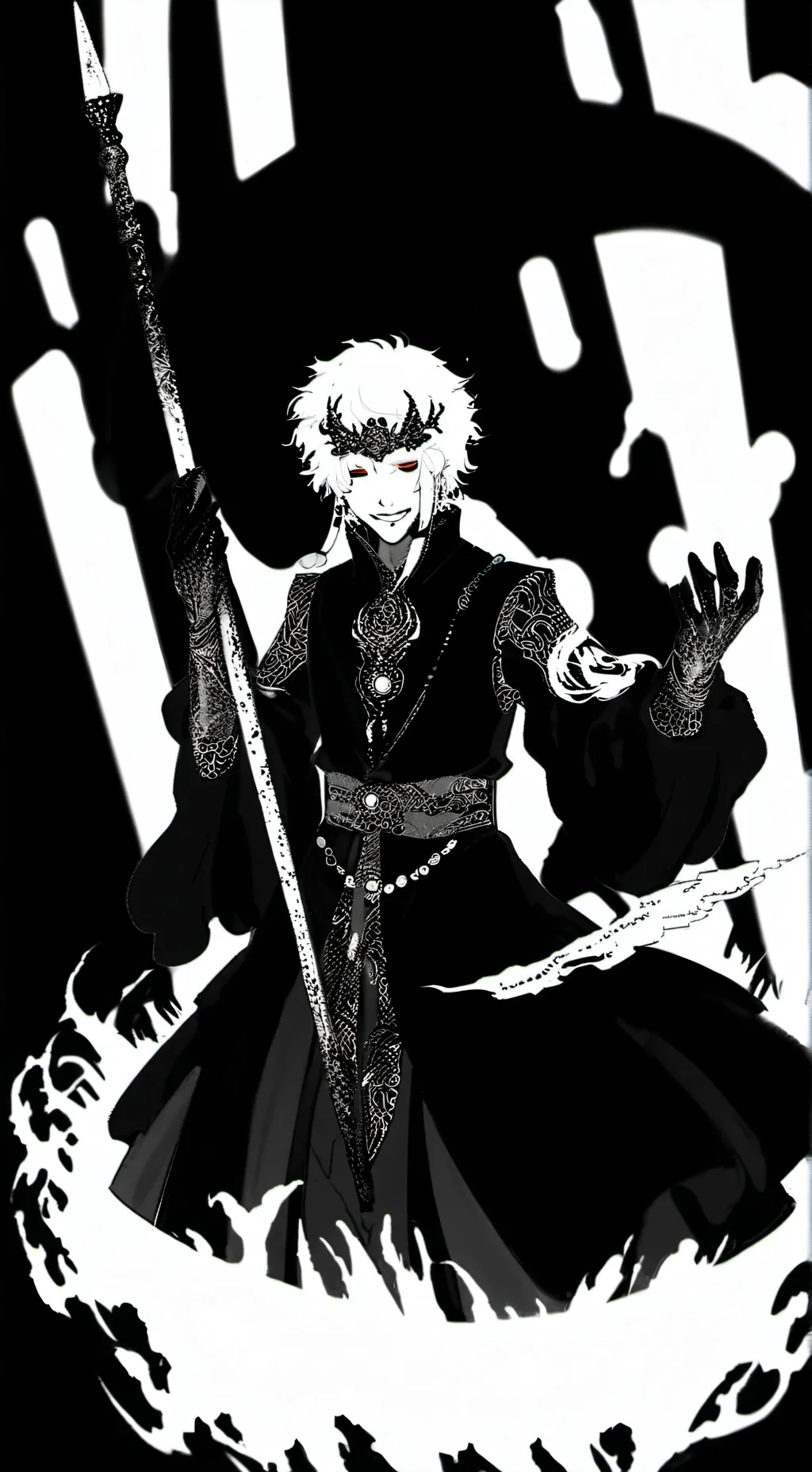 ai character: shinigami background