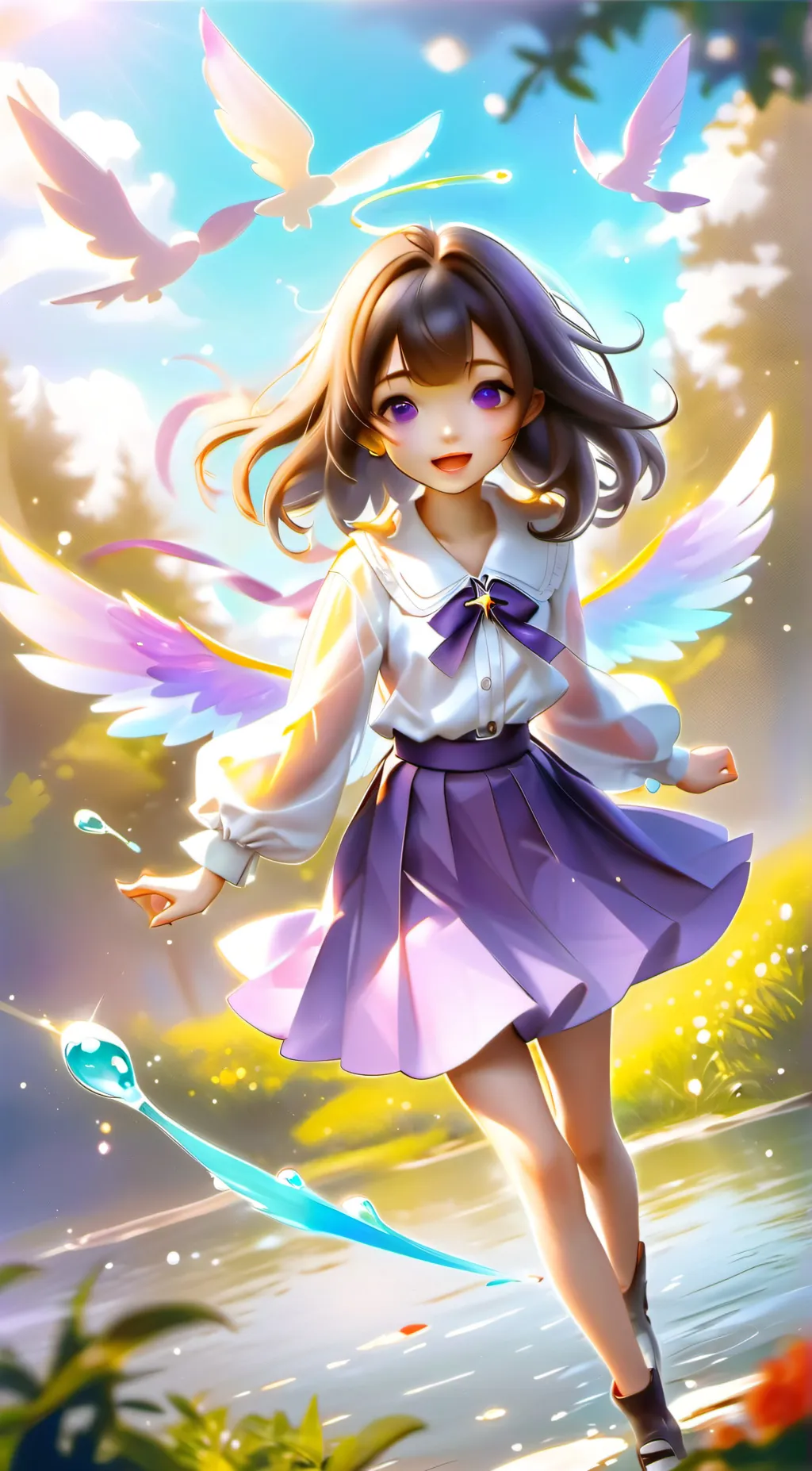 ai character: Amelie  background