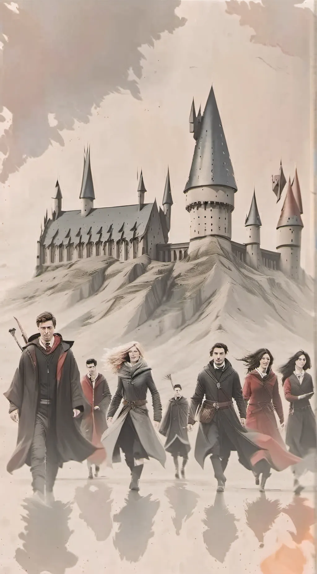 ai character: Hogwarts+avengers  background