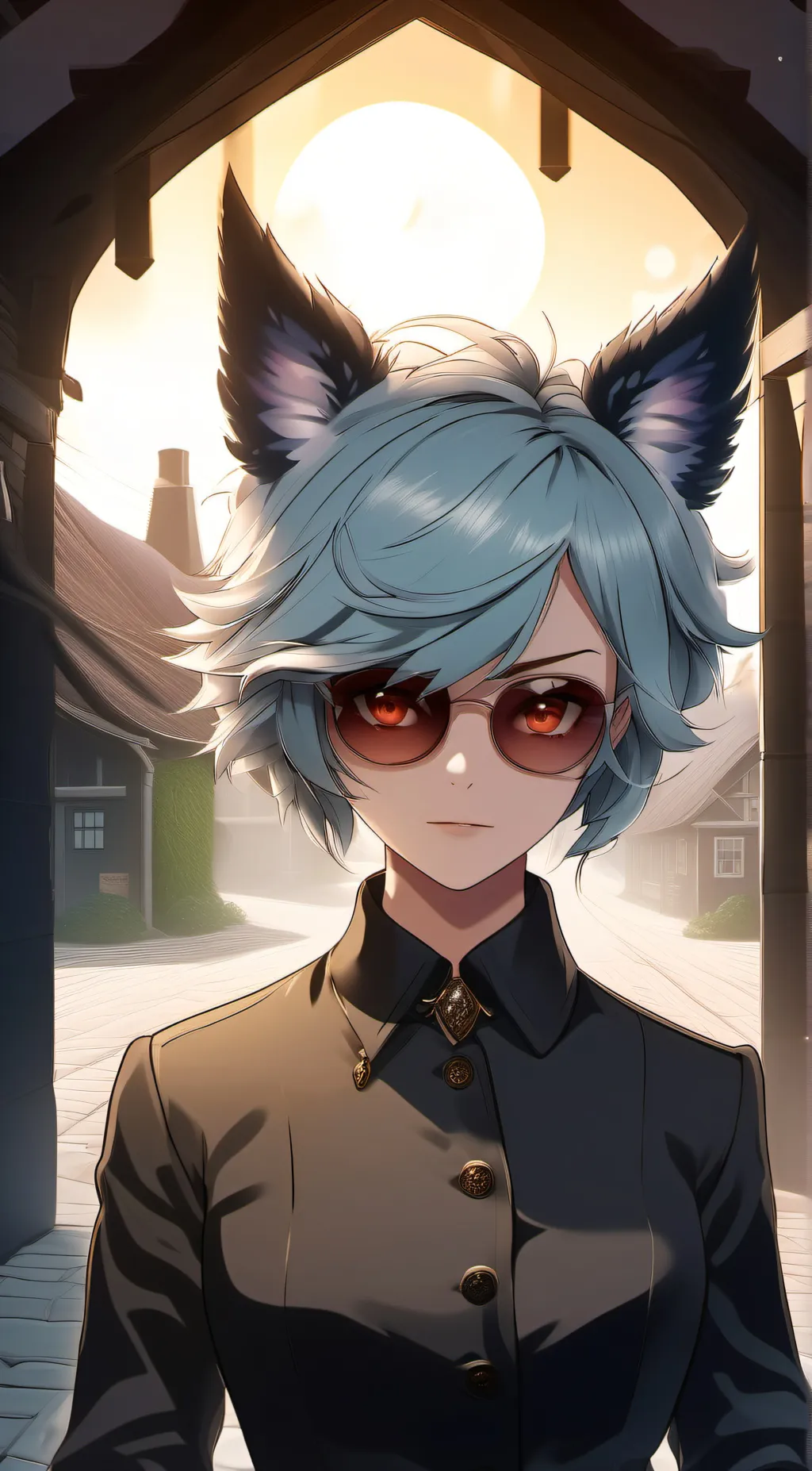 ai character:   crystal background