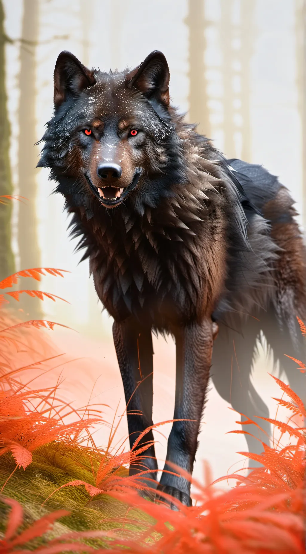 ai character: Alpha wolf background