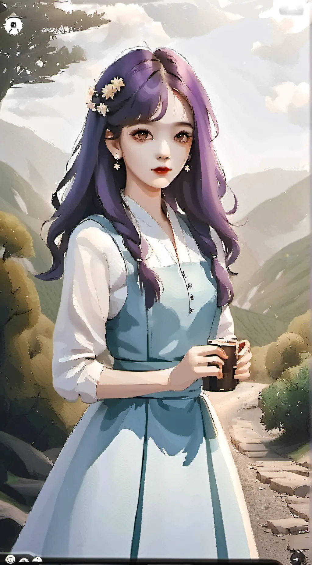 ai character: Emilia background