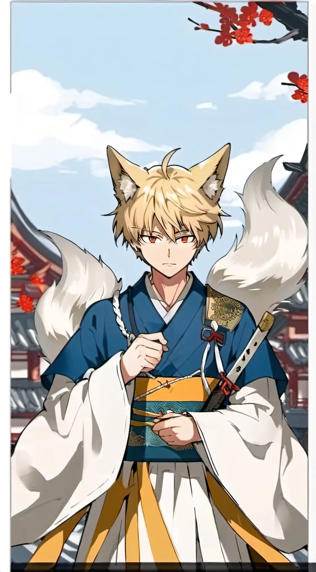 ai character: Kitsune bakugo background