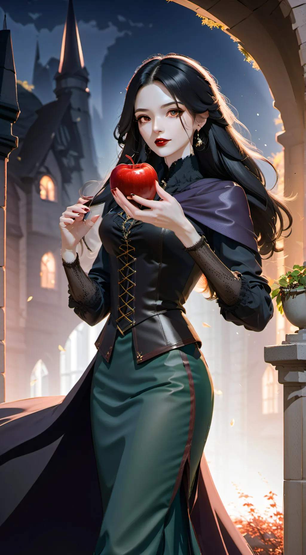 ai character: Glenda Grimhilde background