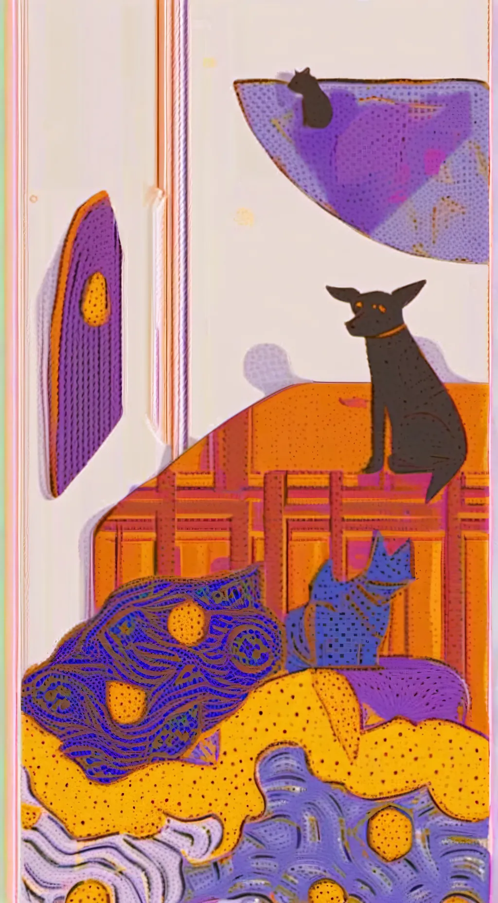 ai character: dogday and catnap background