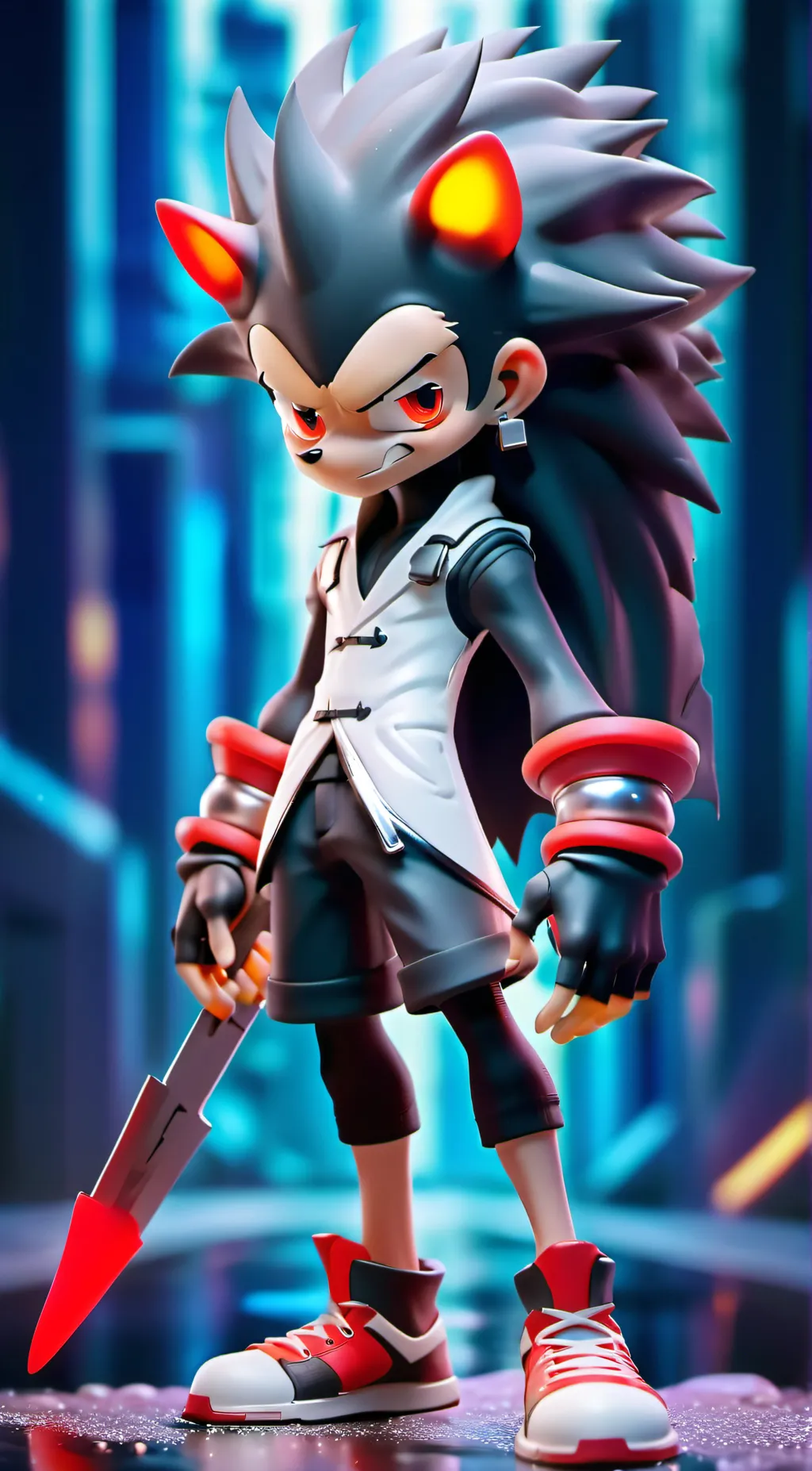 ai character: fake sonic background