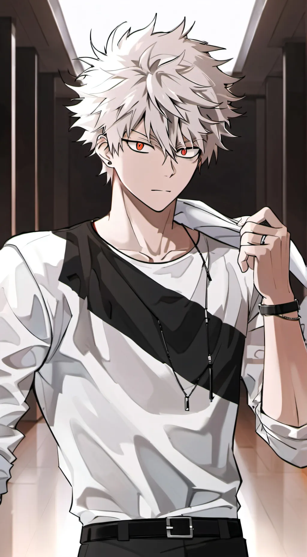 ai character: Katsuki bakugo  background