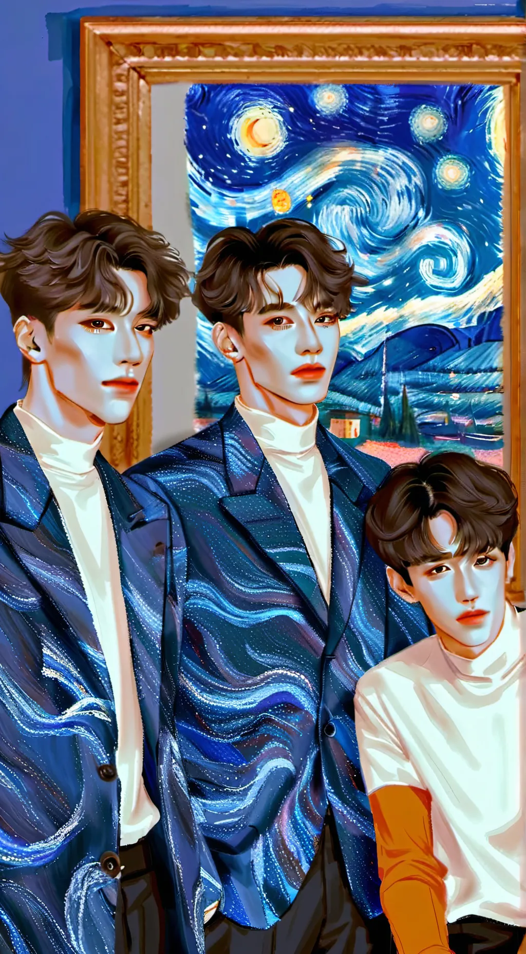 ai character: Sean, Mark, and Jo background