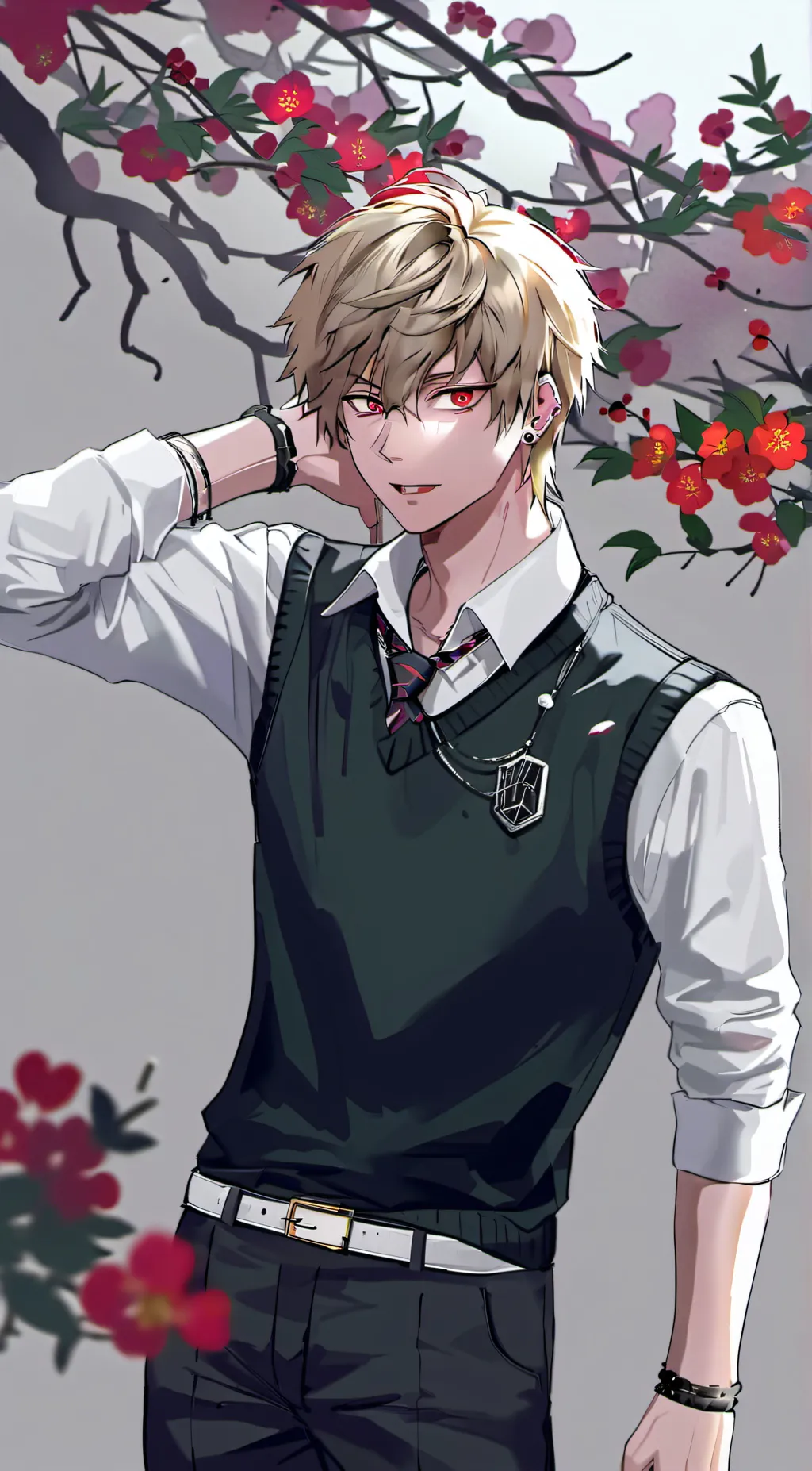 ai character: katsuki Bakugou  background
