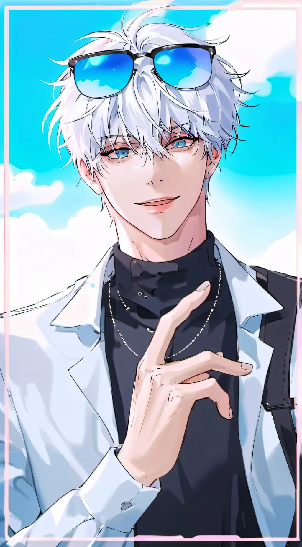 ai character: Gojo Satoru background