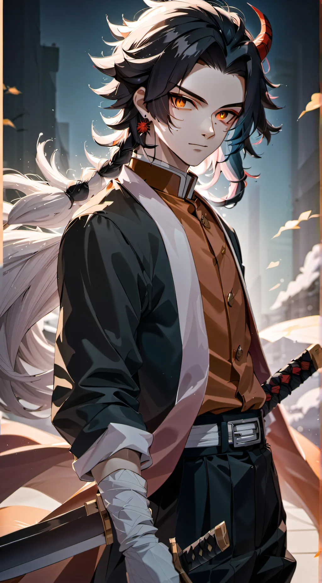 ai character: Fuji kagasaki background