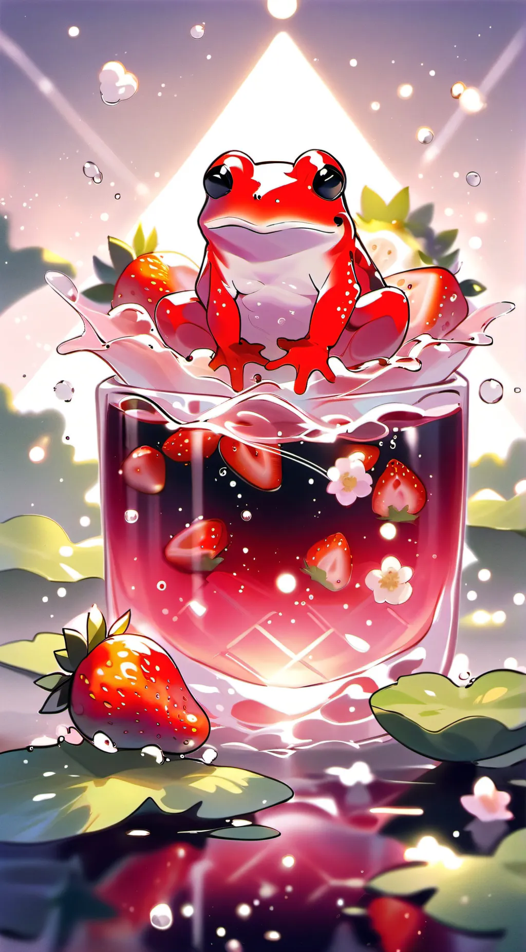 ai character: frog background