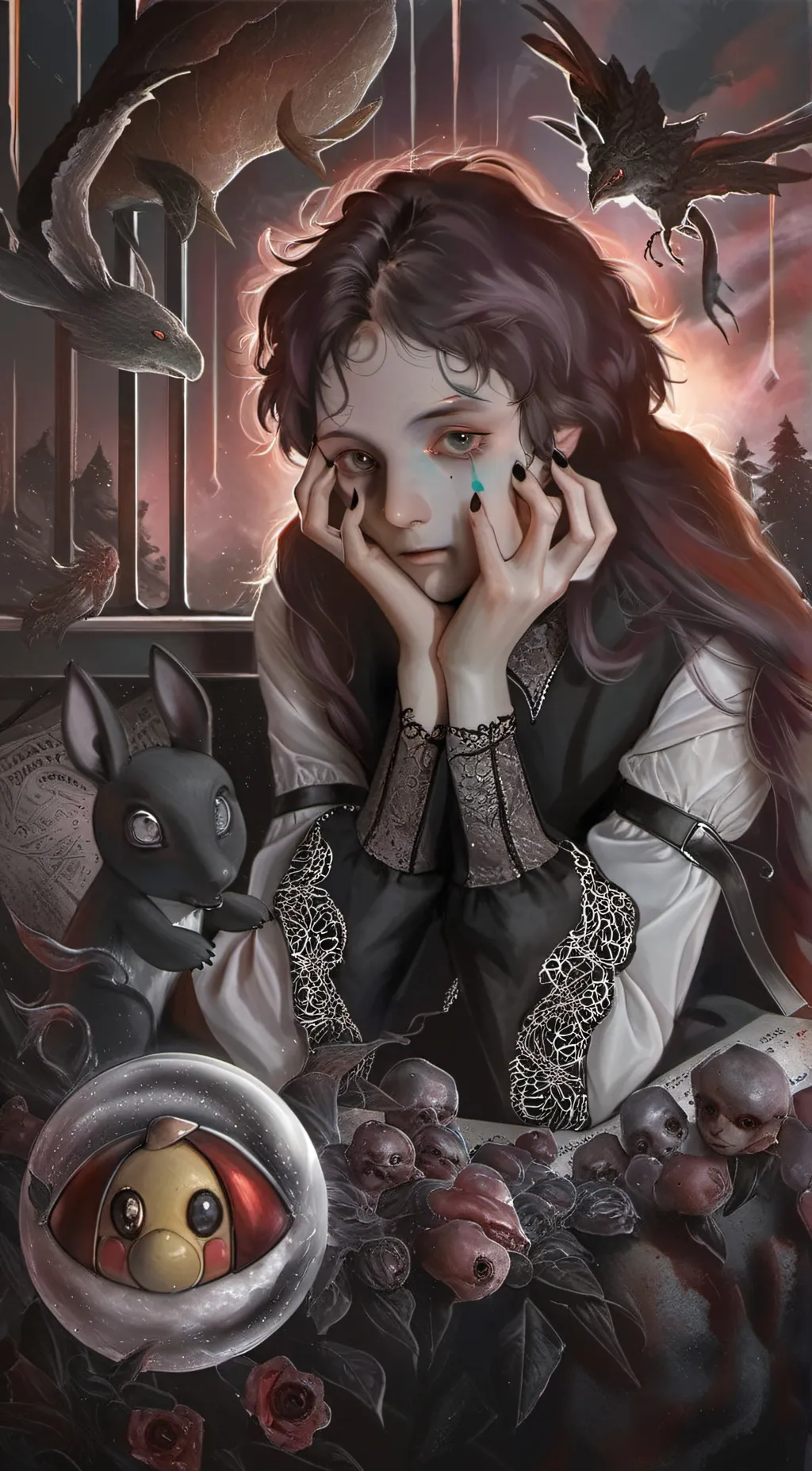 ai character: Kitty background