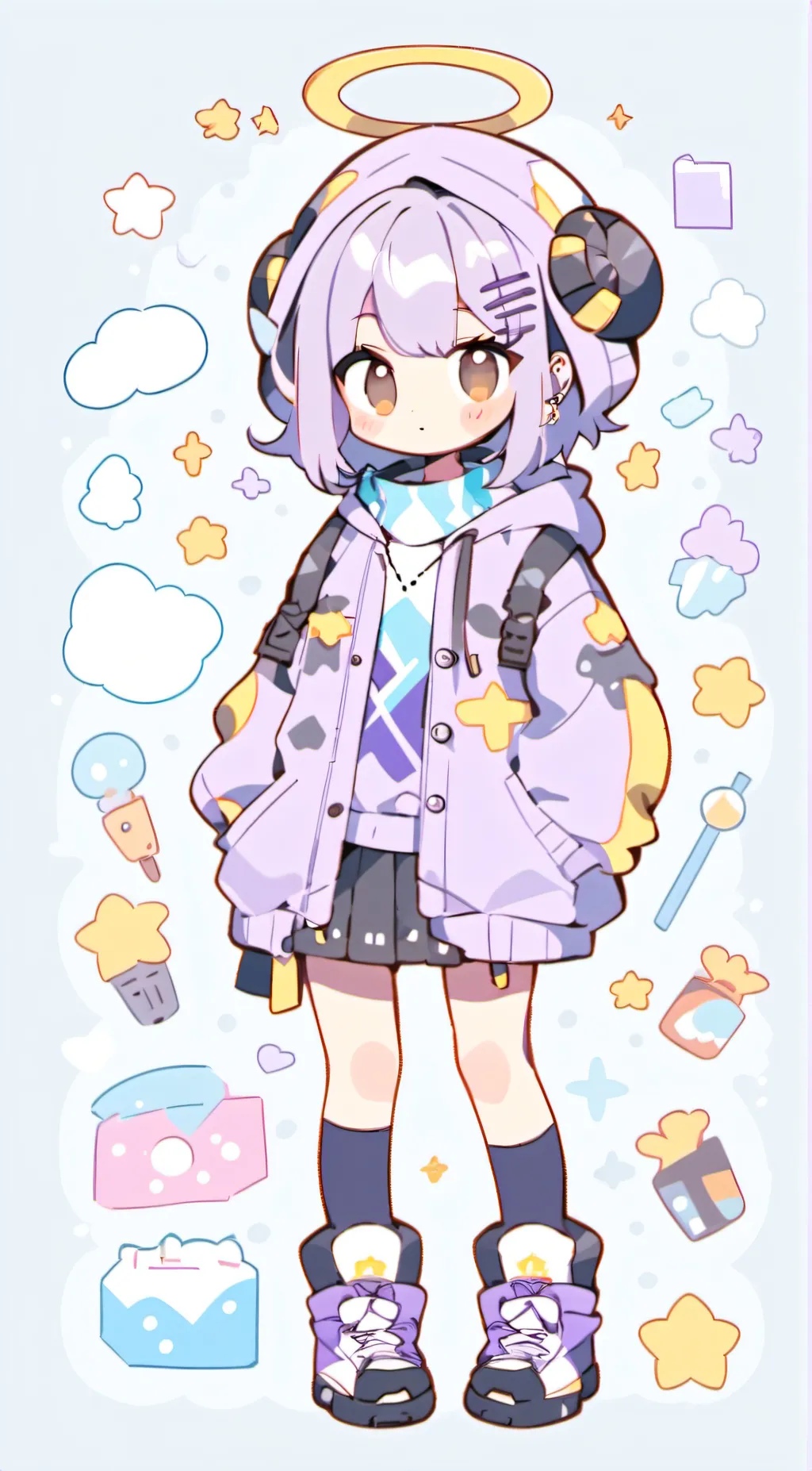 ai character: Angel  background