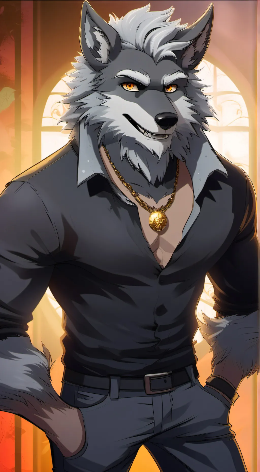 ai character: Damien Wolf background