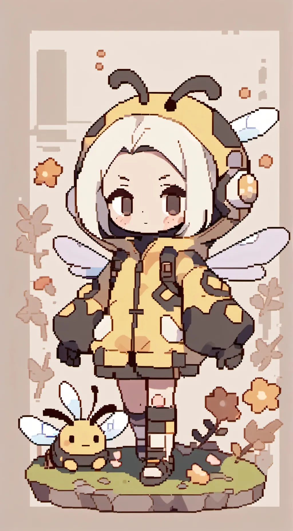 ai character:  Smiling Critters  background