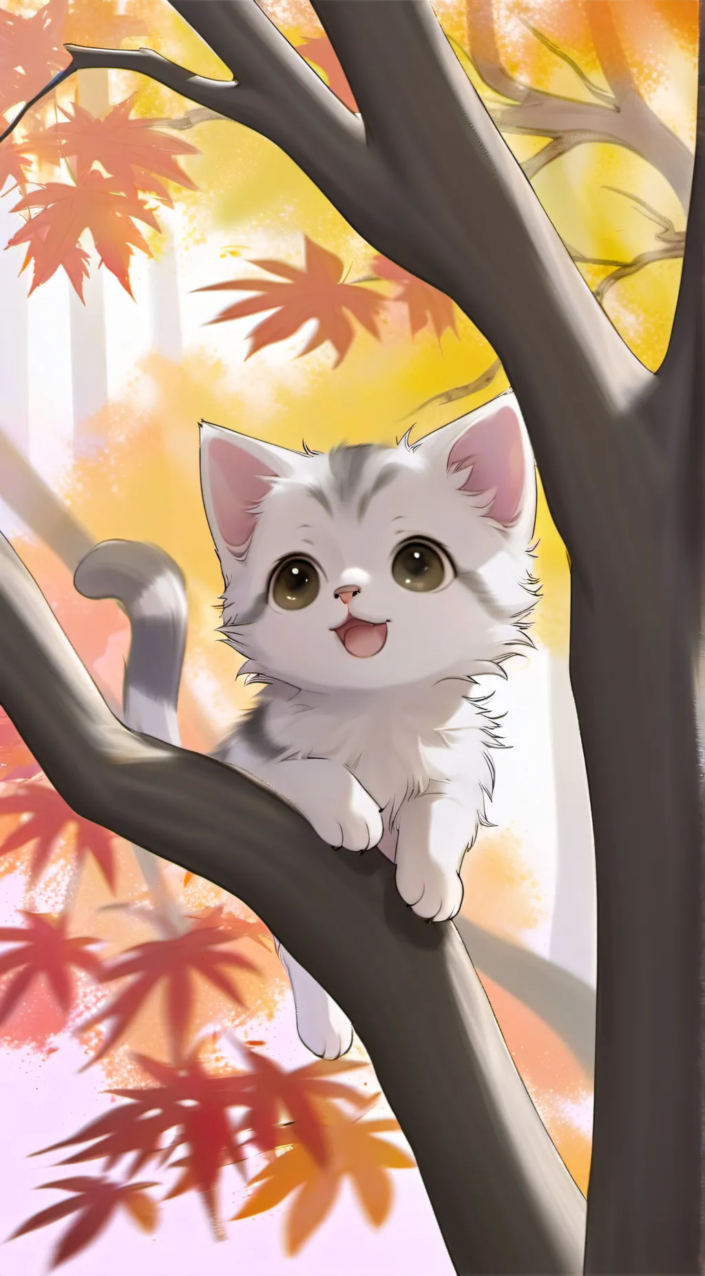 ai character: Cupcake (my cat)  background
