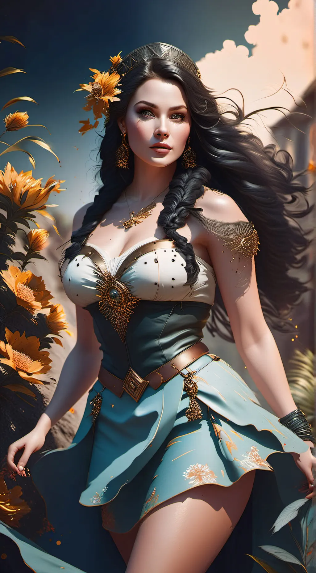 ai character: aurora  background