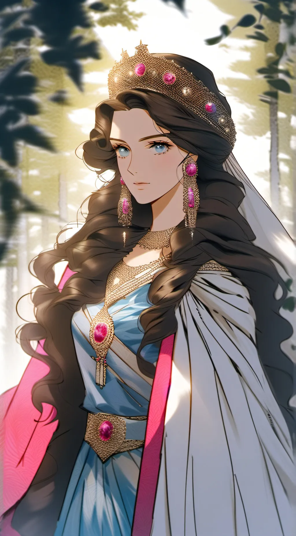 ai character: Satina  background