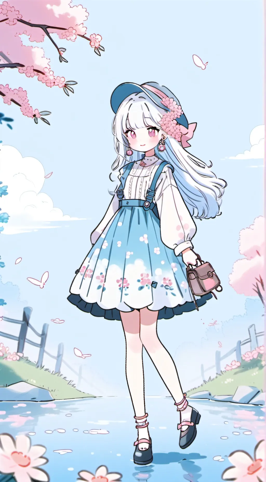 ai character: pregnant leafy  background