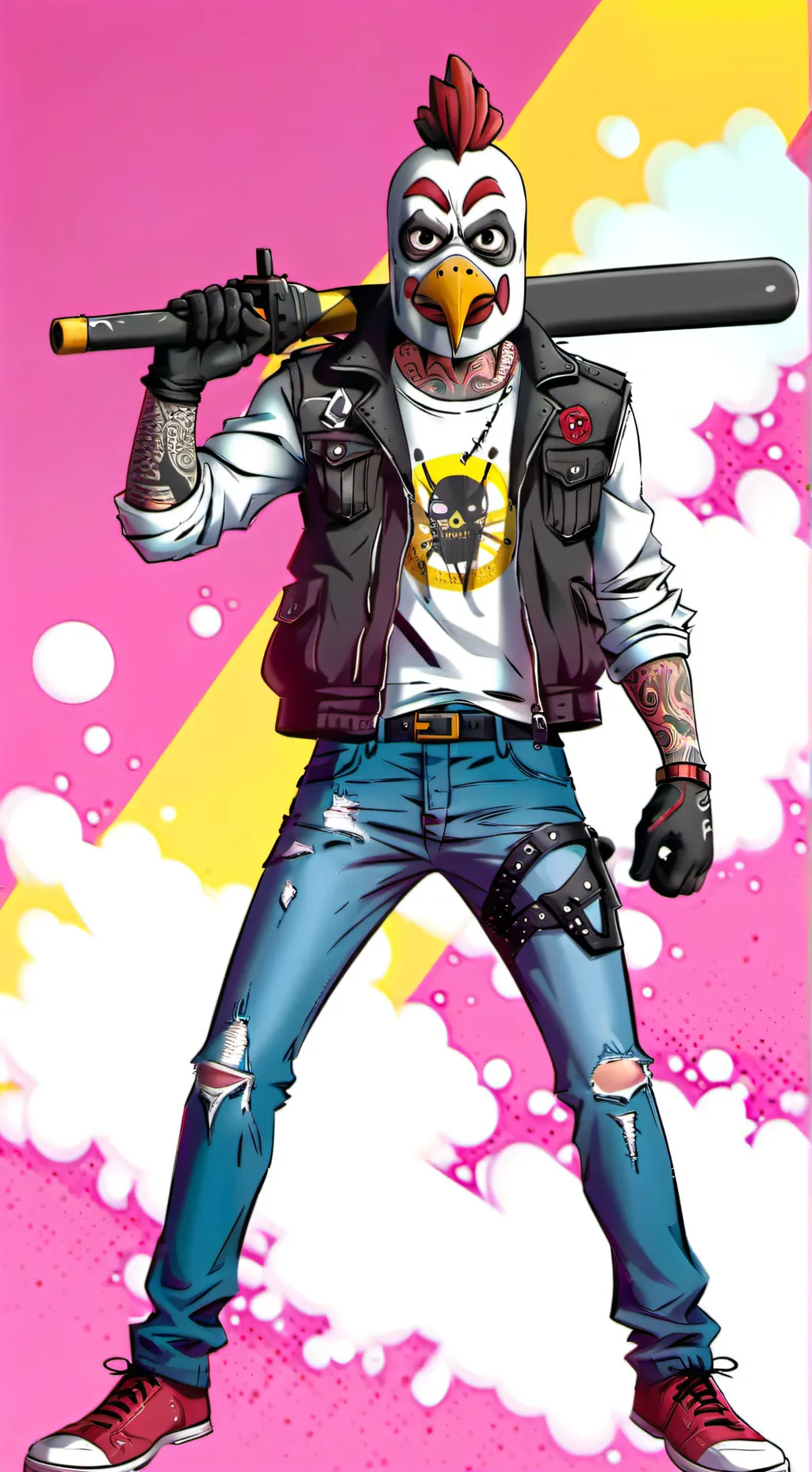 ai character: Jacket  background
