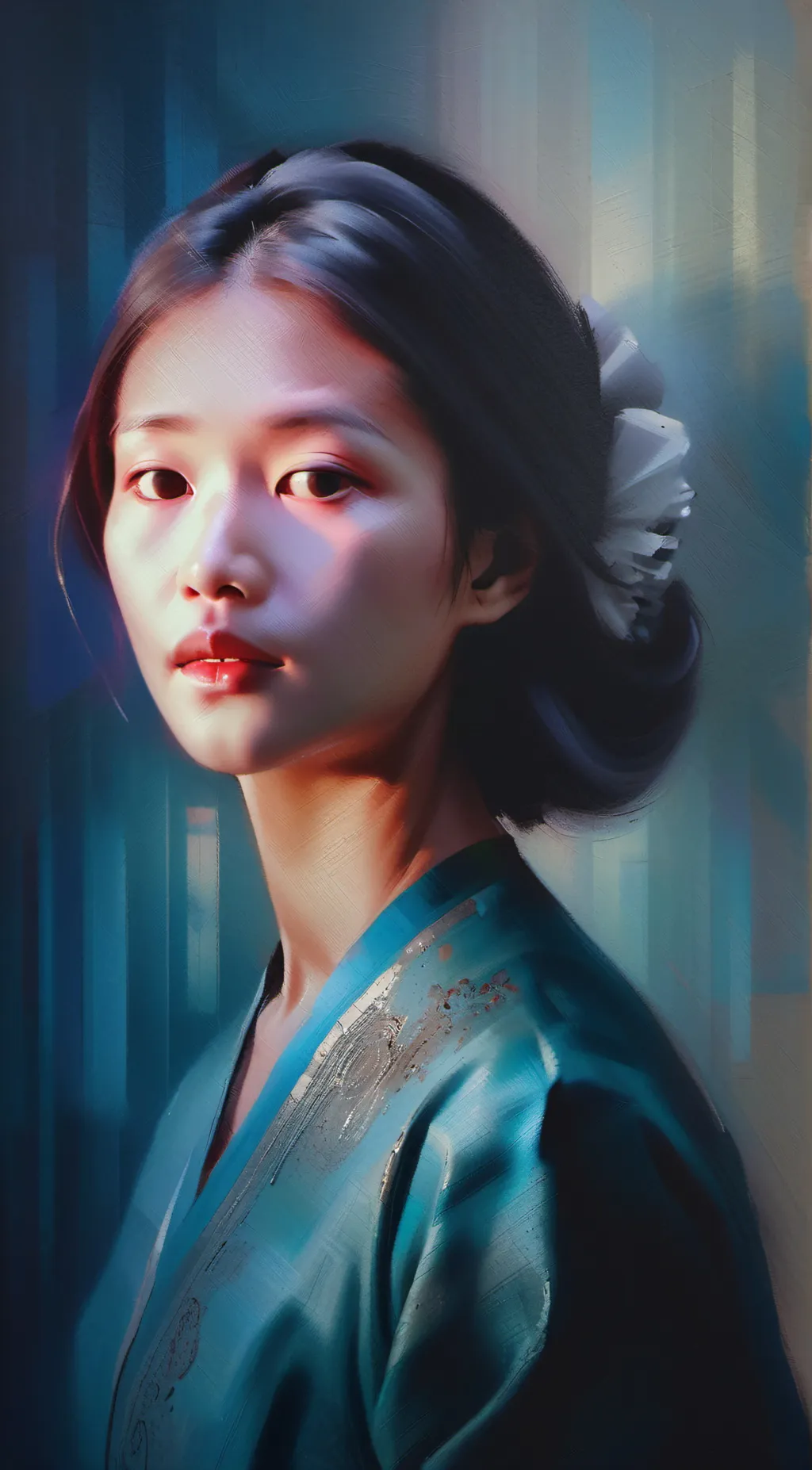 ai character: Rose background