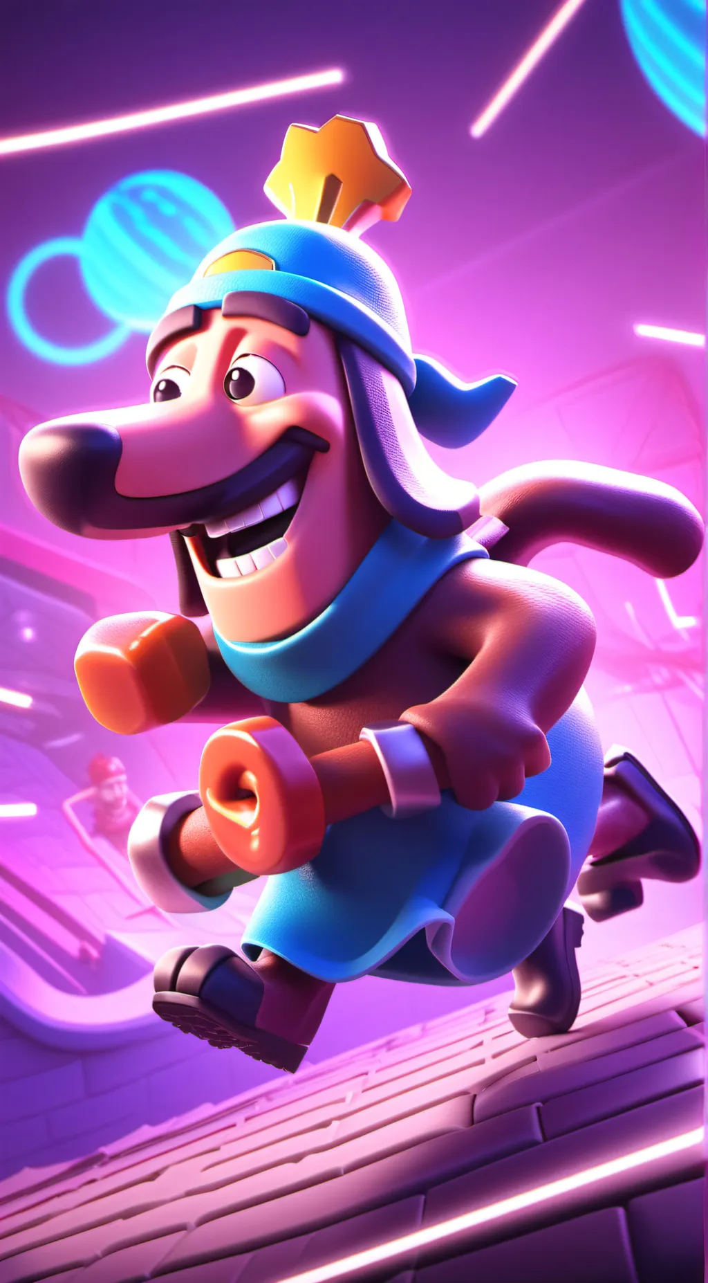 ai character: carl the sausage background