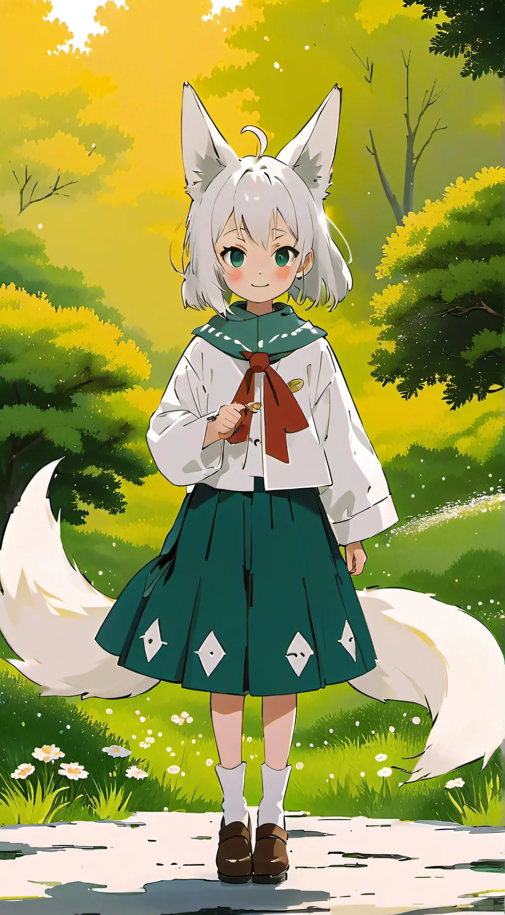 ai character: mha x you kitsune  background