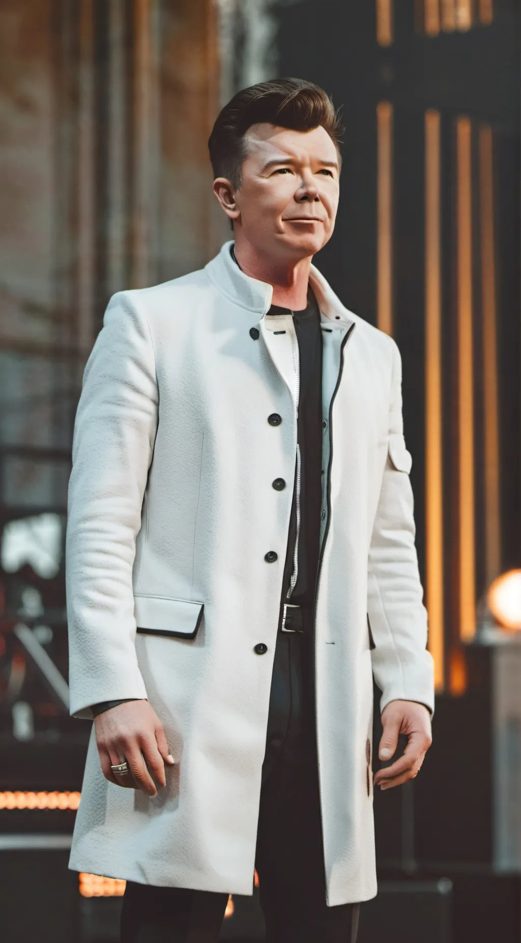 ai character: rick astley background