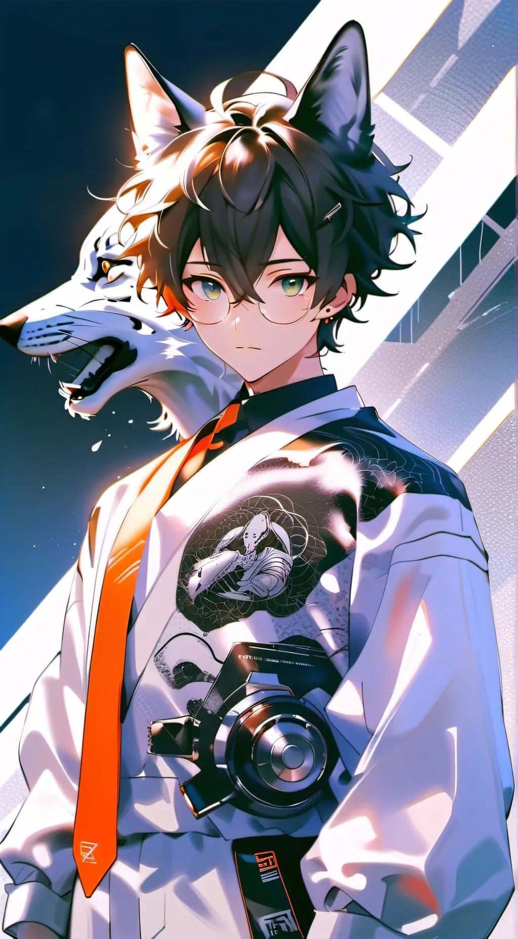 ai character: foxien background
