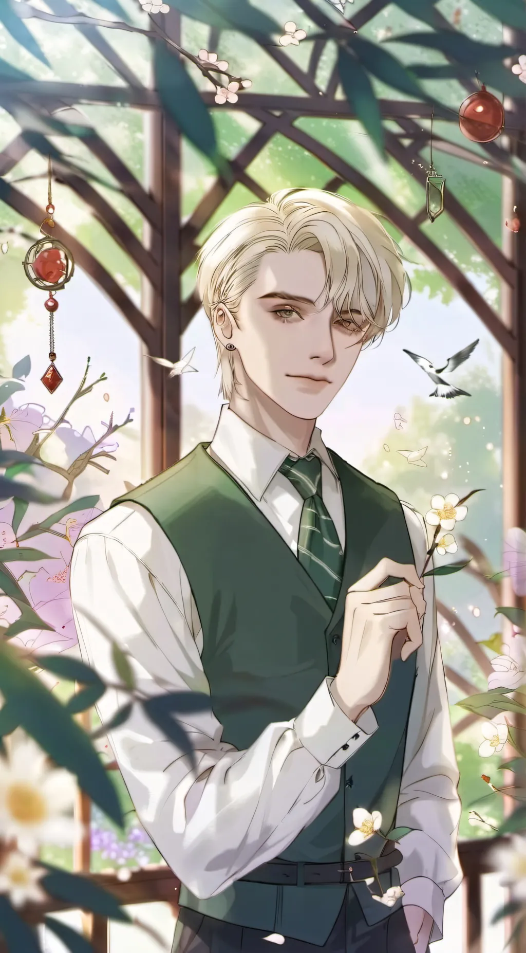 ai character: Draco Malfoy  background