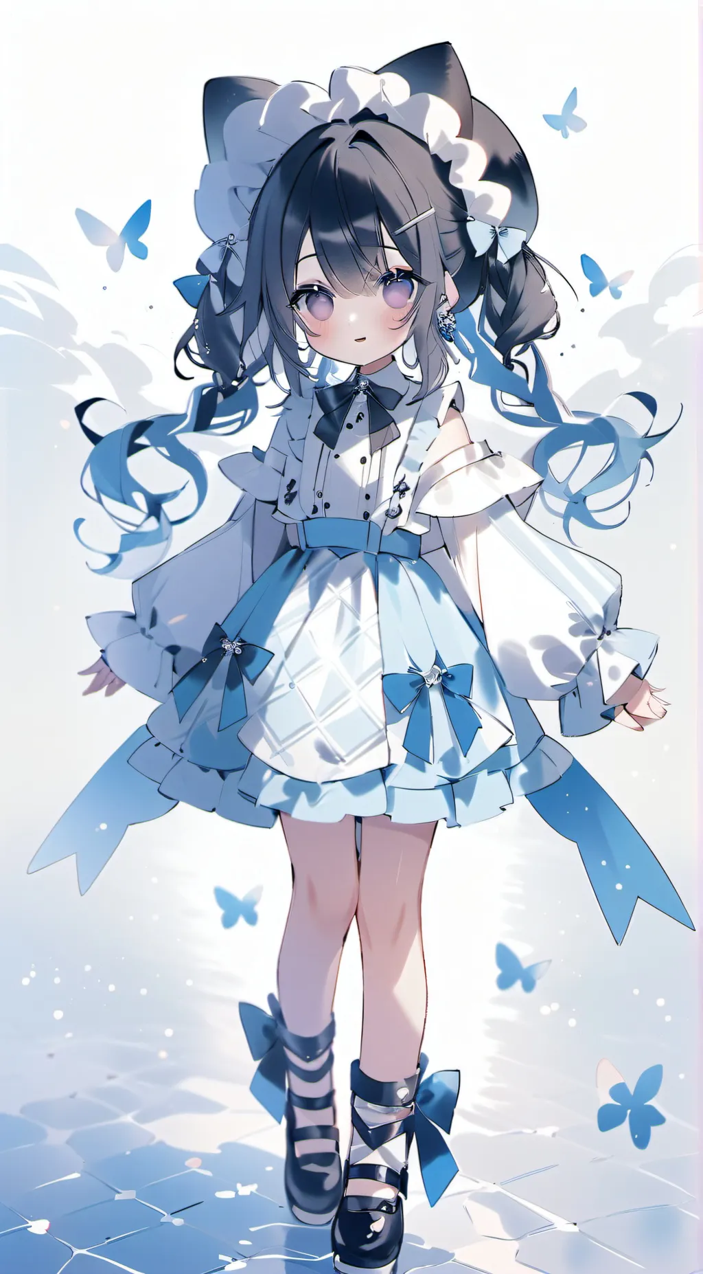 ai character: bluey background