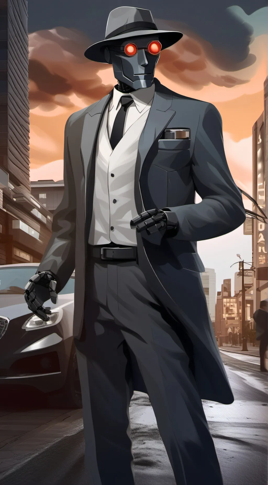 ai character: Drake Spanner P.I background