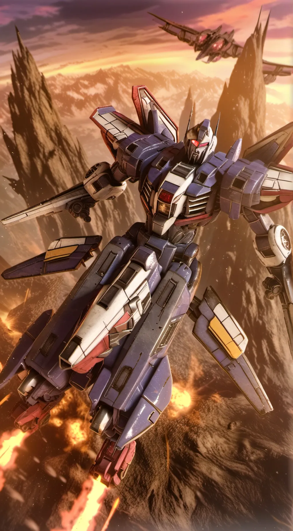 ai character: Starscream in Mha  background