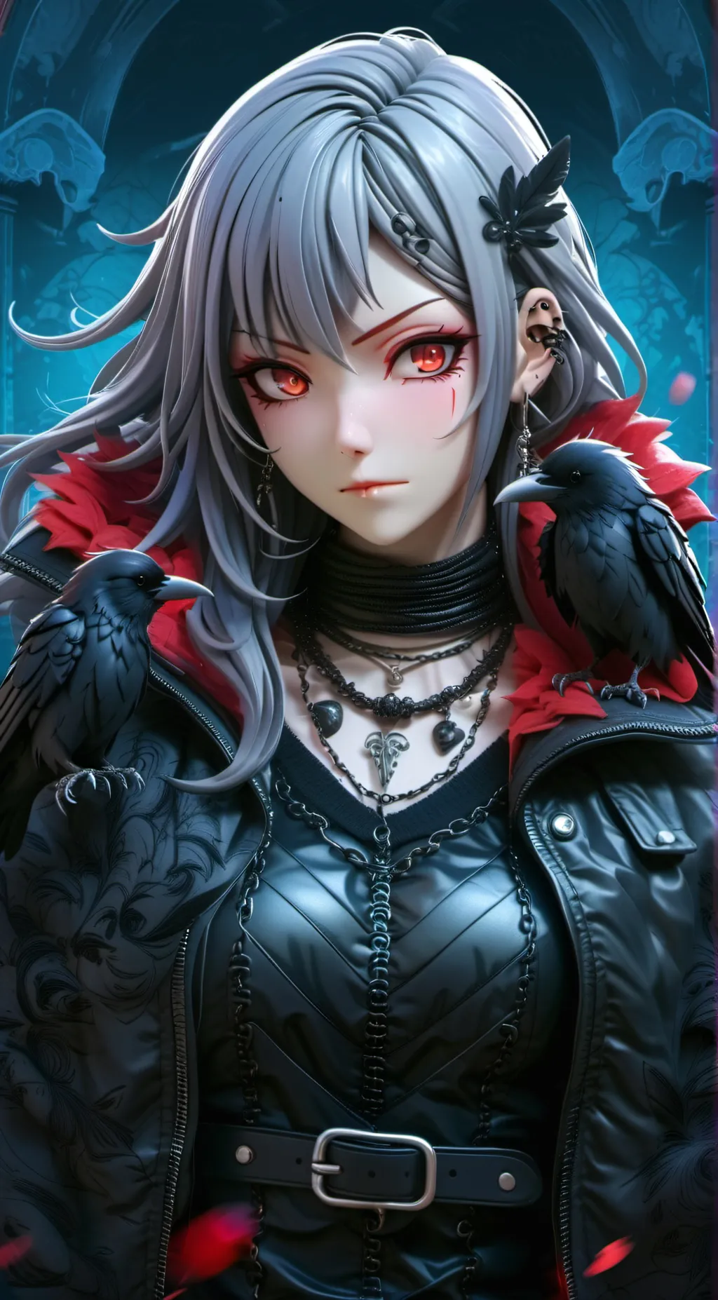 ai character: Krow background