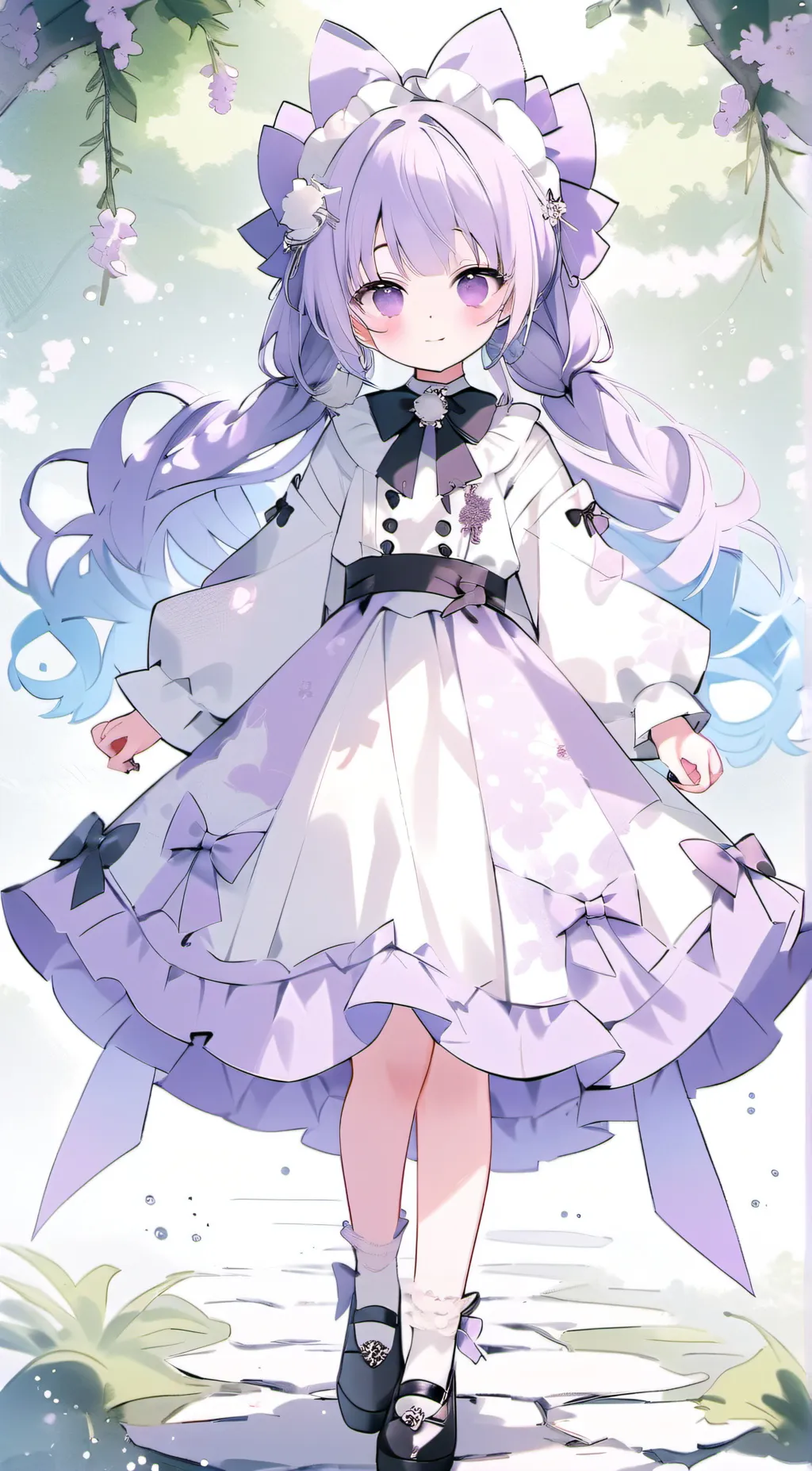 ai character: Chibi Emi 笑 background